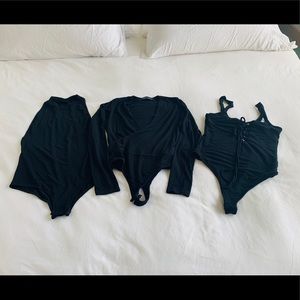 Lot of Black Bodysuits